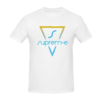 Suprem-e T-shirt bianca logo colorato