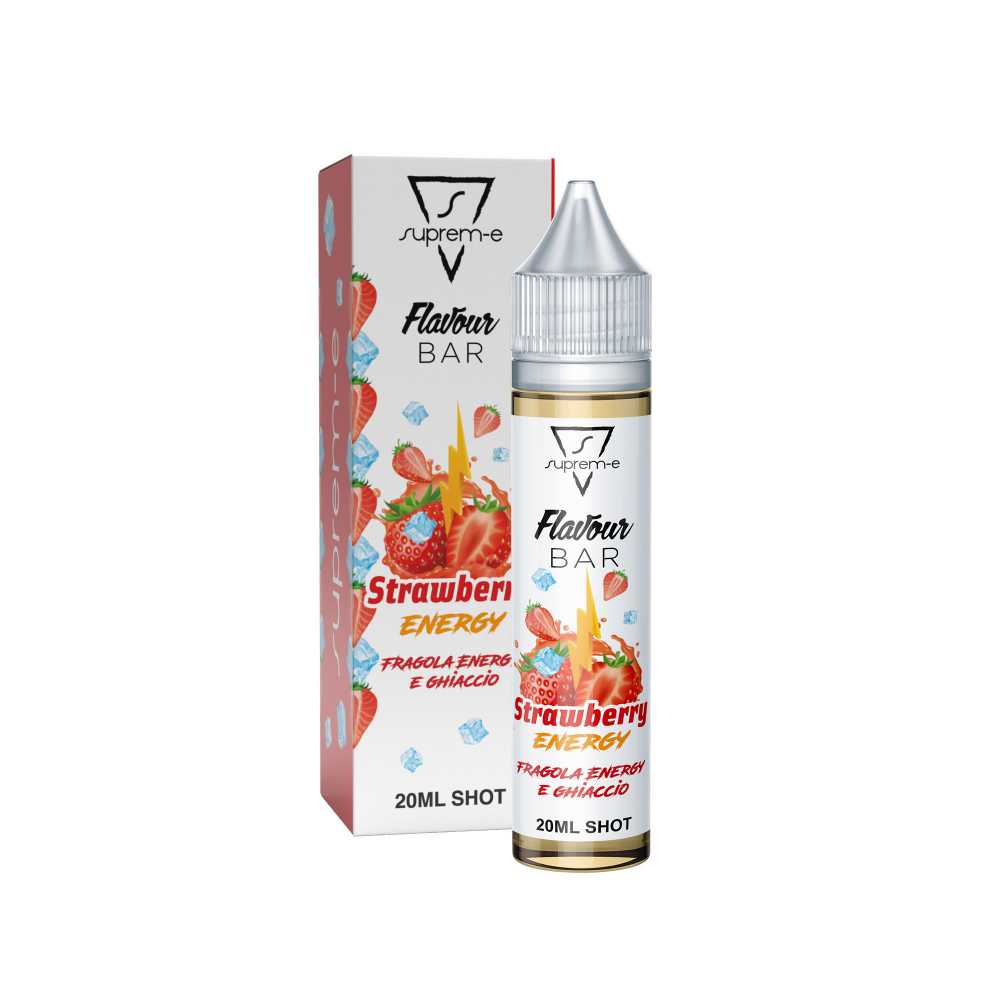 Strawberry Energy Aroma Tripla Concentrazione SHOT 20 ML SU 20 per Sigaretta Elettronica