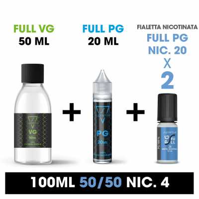 Kit Base 100s - 50/50 - 4 Nicotina 90ml by Suprem-e per Sigaretta Elettronica