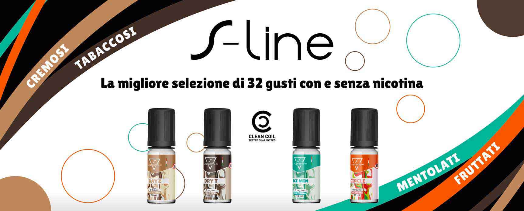 Linea S-LINE -  Liquidi 10 ml per Sigaretta Elettronica