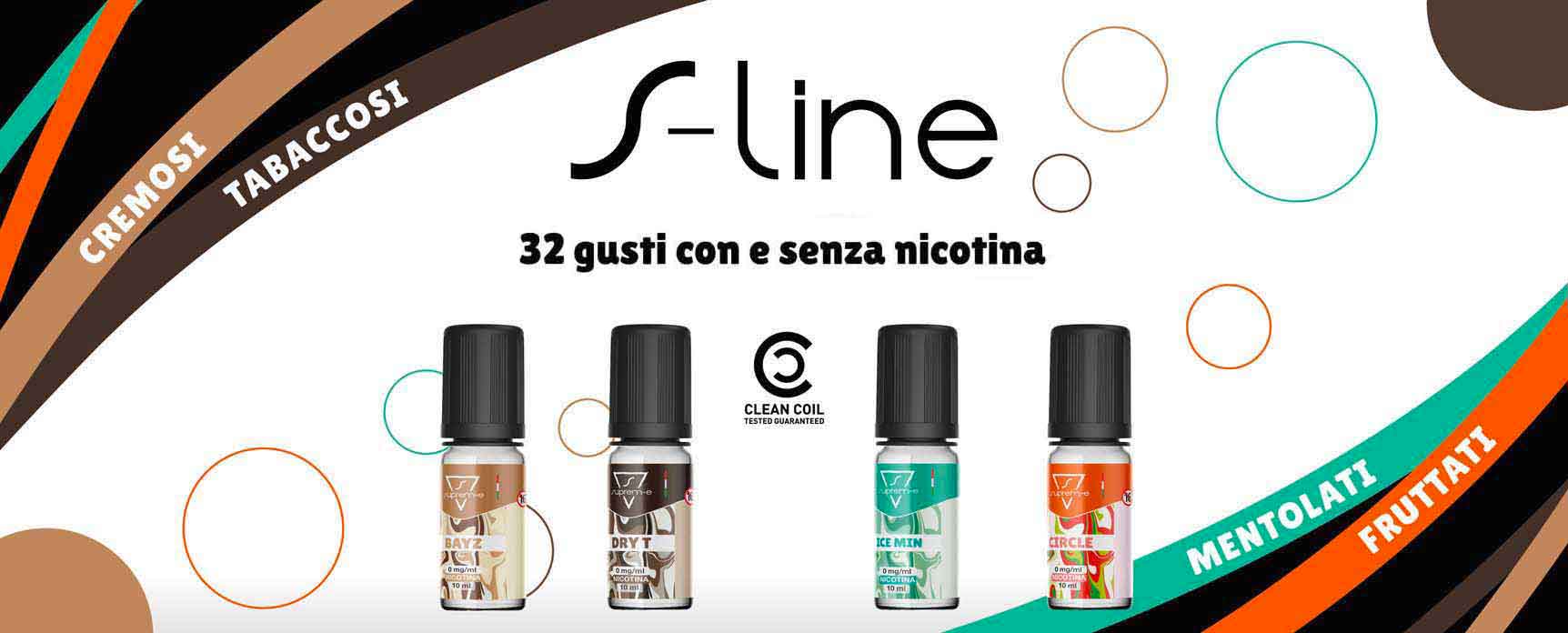 Linea S-LINE -  Liquidi 10 ml per Sigaretta Elettronica